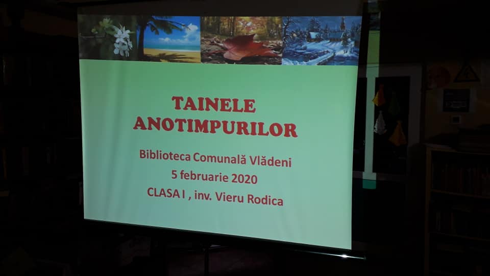 Tainele anotimpurilor - manifestare în colaborare cu Școala Gimnazială Vlădeni