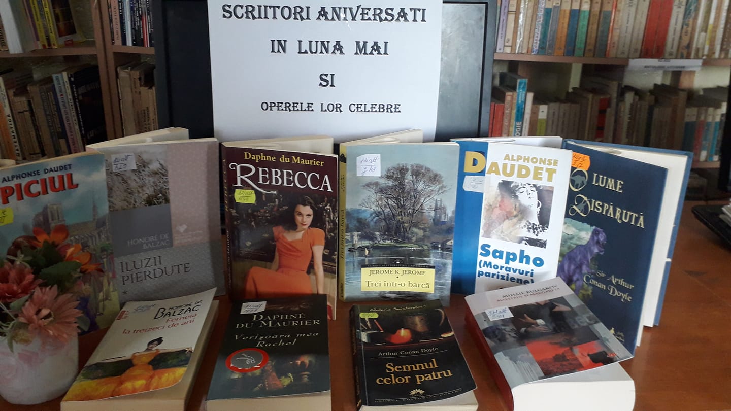 Scriitori aniversați în luna mai și operele lor celebre