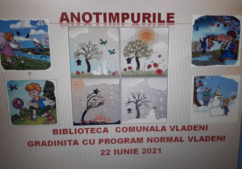 Anotimpurile - parteneriat cu Grădinița Vlădeni